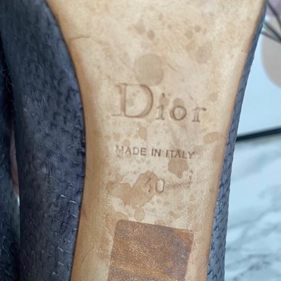 Christian Dior Miss Dior Snakeskin Grey Python Embossed Stiletto Pumps 40 / 10 - Picture 12 of 14